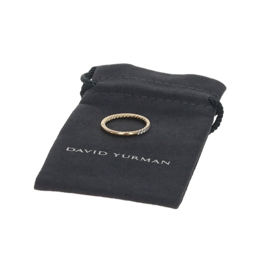 David Yurman Eden Partway Eternity Diamond Wedding Band - Yellow Gold 18k Size 6 - Picture 6 of 6